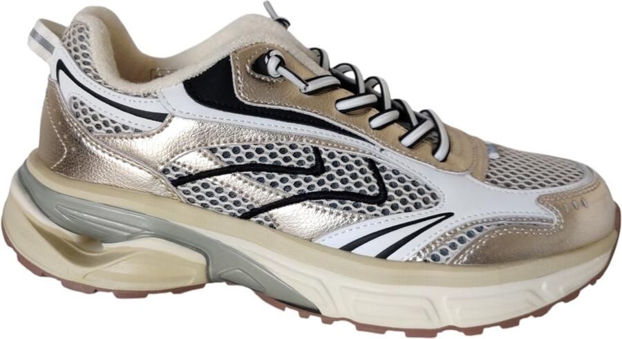 Maruti Riva Sneakers Dames Goudkleurig - Foto 3