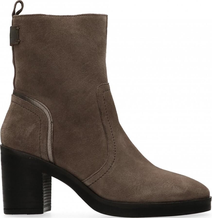 Maruti Vanity Suede Taupe Beige Suede Enkellaars met hak Dames - Foto 2
