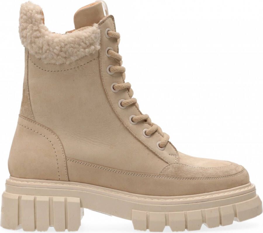Maruti Maya Beige Nubuck Veterboots Dames