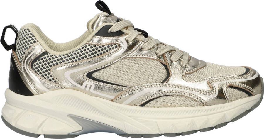 Maruti Novi sneakers metallic gold Goud Mesh Lage sneakers Dames