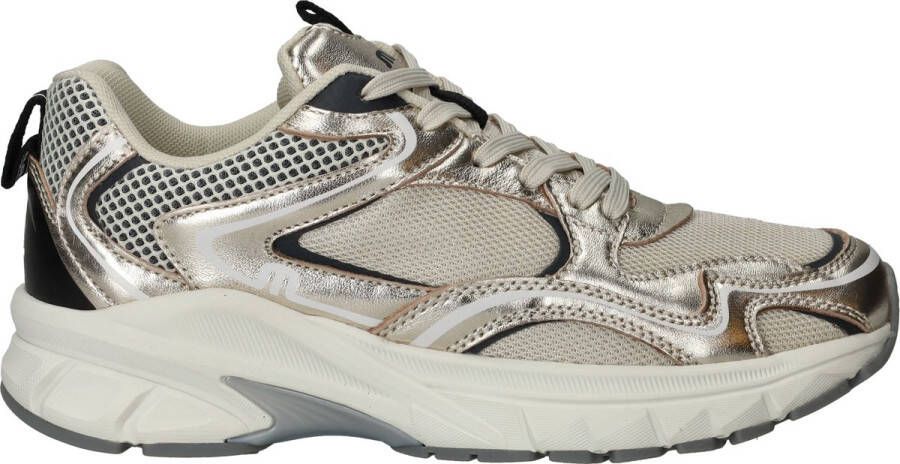 Maruti Novi sneakers metallic gold Goud Mesh Lage sneakers Dames