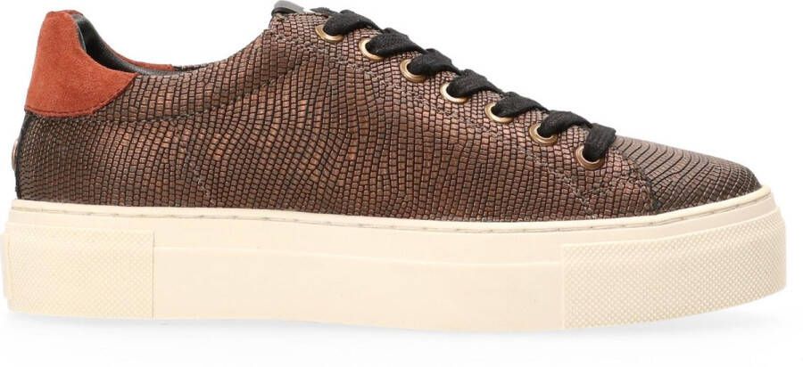 Maruti Ted Sneakers Lizard Brons Dames Sneakers Bronze