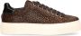 Maruti Ted Hairon Leather Sneaker casual Pixel Black Brown - Thumbnail 1