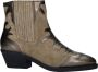 Maruti Tessy Leather Taupe Metalic Bronze Beige Suede Western Dames - Thumbnail 1