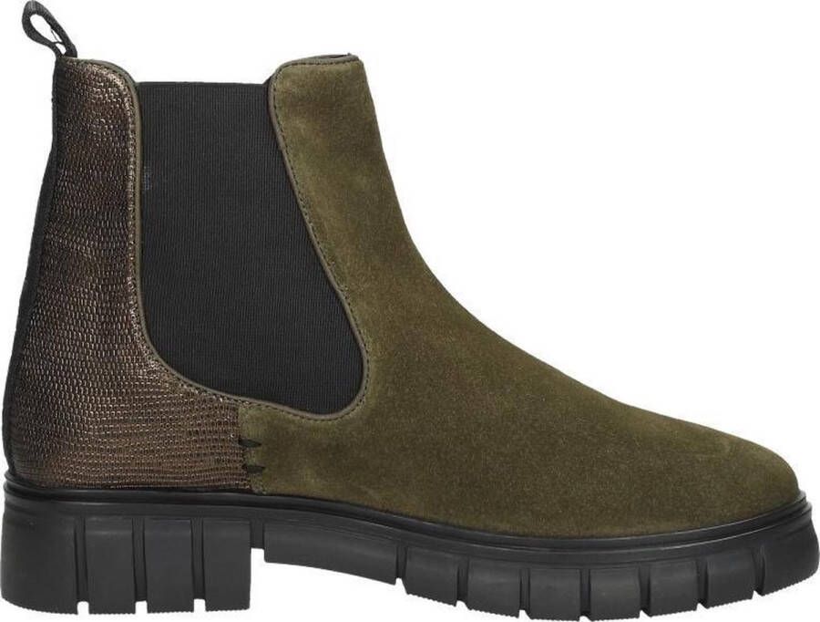 Maruti Tygo Chelsea Boots Lizard Groen Womens Khaki Lizard Bronze