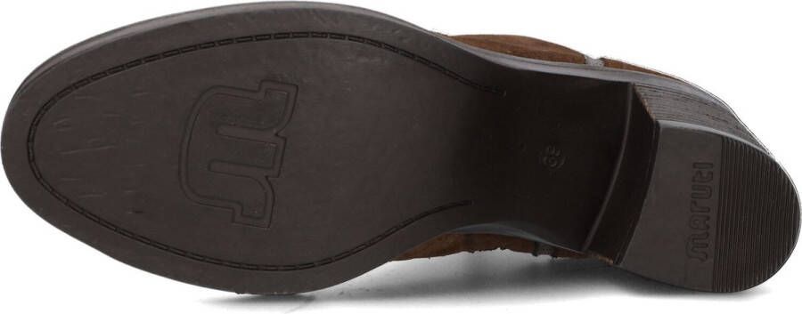 Maruti Vanity Enkellaarsjes Enkelboots met rits Dames Bruin - Foto 3