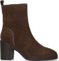 Maruti Vanity Enkellaarsjes Enkelboots met rits Dames Bruin - Thumbnail 2