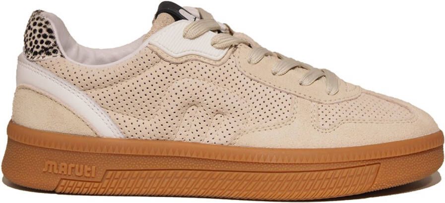 Maruti Yale Suede D69 Dames Sneakers Zand - Foto 4