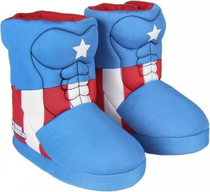 Marvel Captain America Hoge Sloffen Blauw
