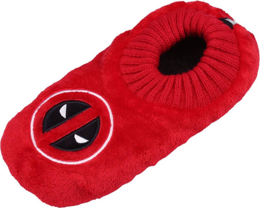 Marvel DEADPOOL Rood heren OKEO-TEX warme anti-slip pantoffels slippers