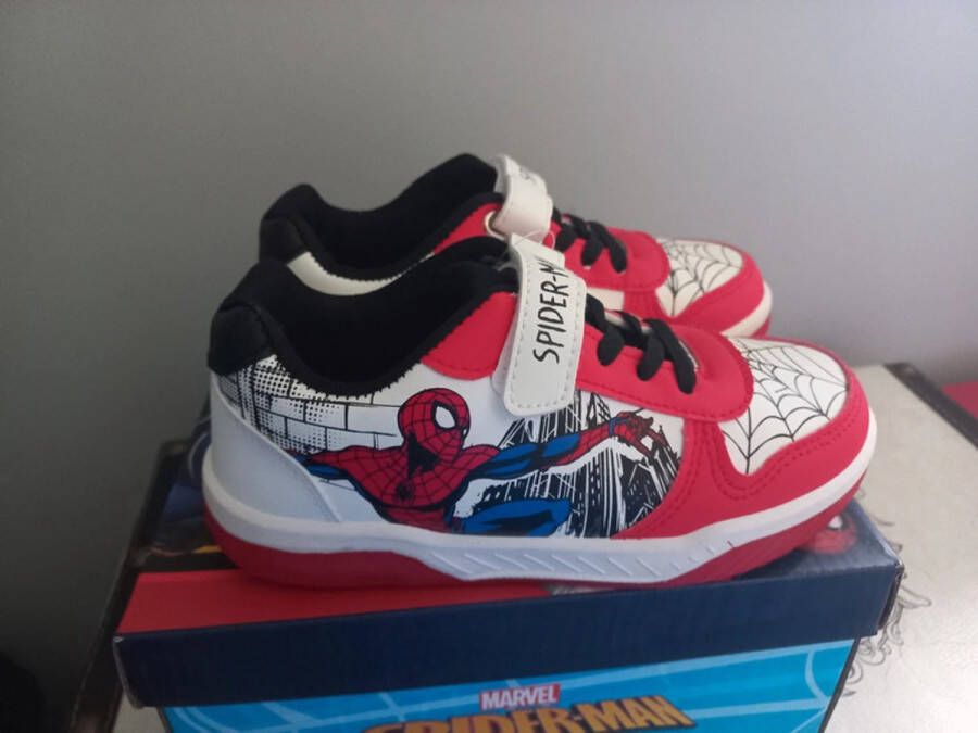 Marvel Spider sneakers wit klittenband