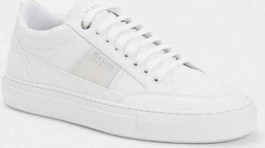 Mason Garments Lage Sneakers Heren Tia Sport Maat: 44 Materiaal: Leer Kleur: Wit