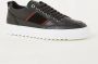 Mason Garments Tia sneaker van leer met suède details Zwart - Thumbnail 1