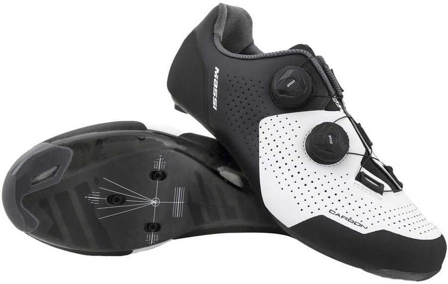 MASSI Proteam Carbon Raceschoenen Wit Man