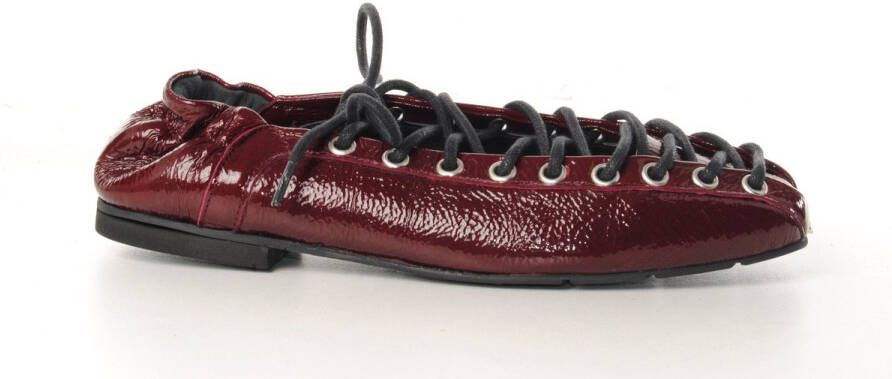 MAURY dames ballerine Petrarca lakleder bordo