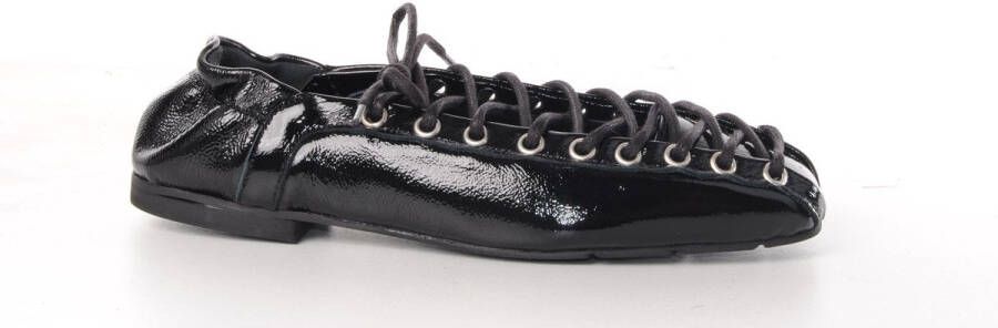 MAURY dames ballerine Petrarca lakleder zwart