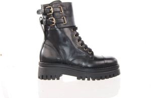 MAURY dames bikerboots zwart