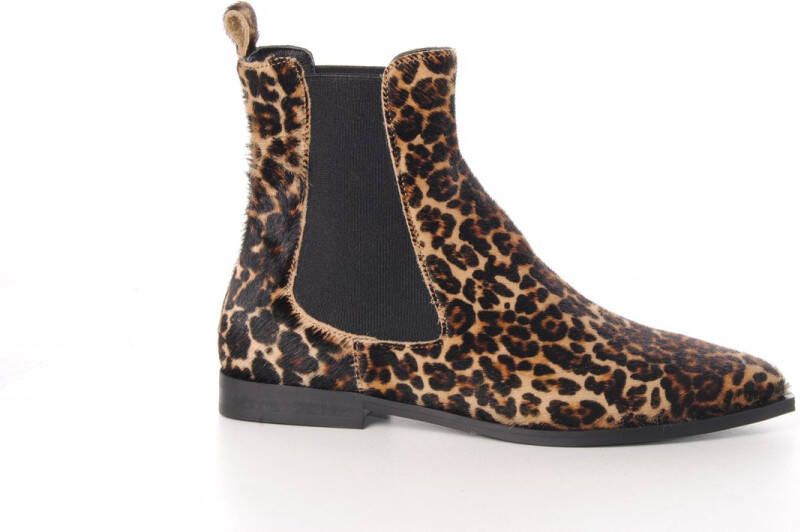 MAURY dames chelsea boot Jinx koeienhuid leopardprint