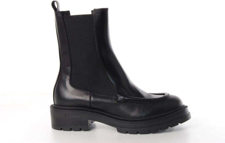 MAURY dames chelsea boot Rasmussen leder zwart