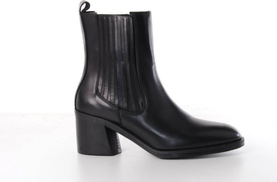 MAURY dames chelsea boot zwart leder