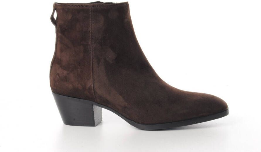 MAURY dames enkellaarsje Felicity suede bruin