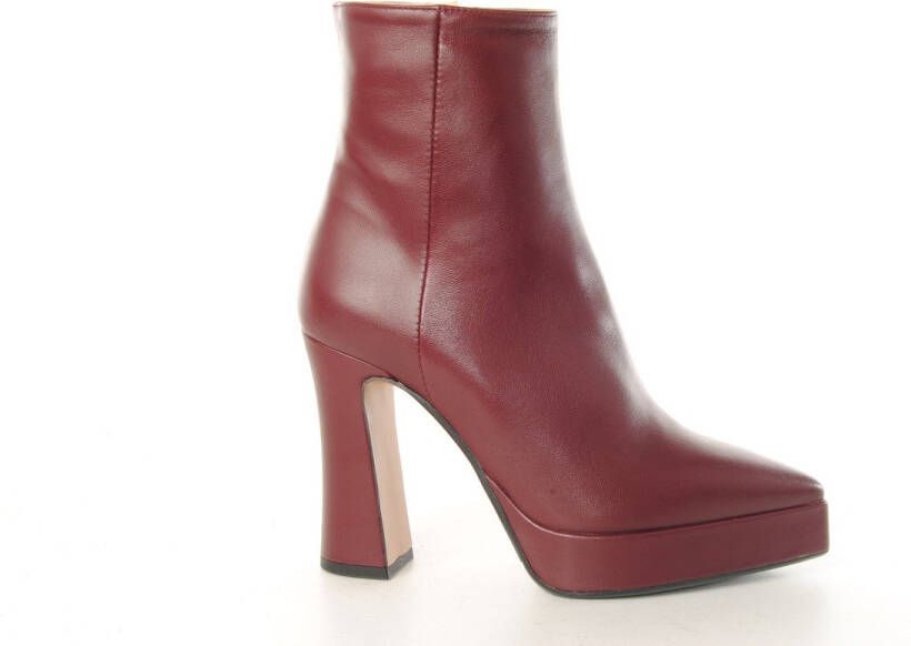 MAURY dames enkellaarsje Milady leder bordo