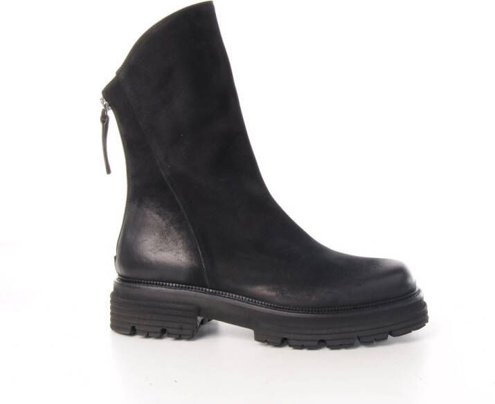 MAURY dames halfhoge laars Kenia nubuck zwart