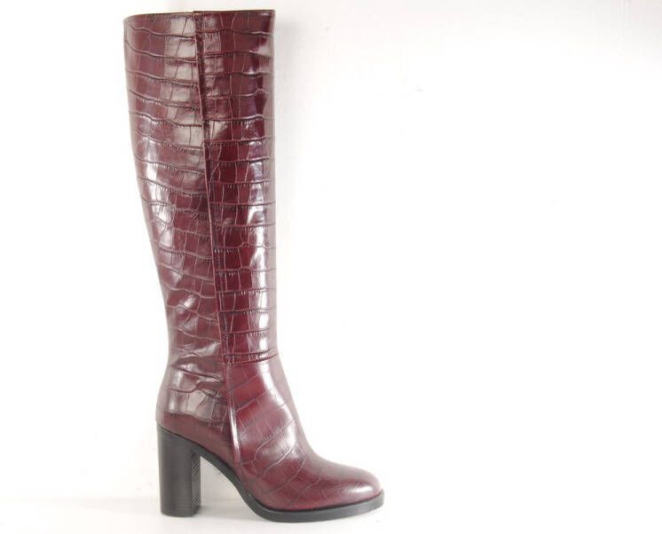 MAURY dames laars Reblochon 2 leder met crocco print bordo