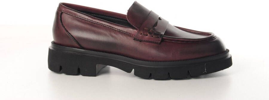 MAURY dames loafer calimero leder bordo