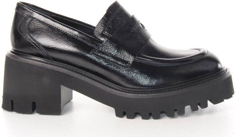 MAURY dames loafer Lassiter lakleder zwart