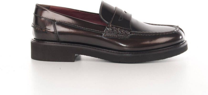 MAURY dames loafer Ostuni gepolierd leder bruin
