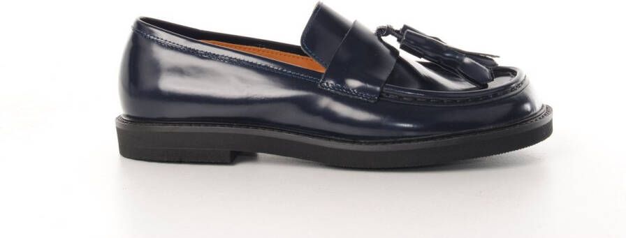 MAURY DAMES LOAFER PATANEGRA GEPOLLIERD LEDER BLAUW