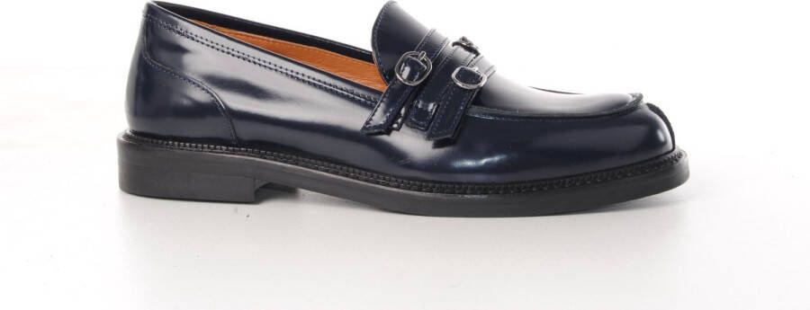 MAURY dames loafer Samurai gepolierd leder blauw