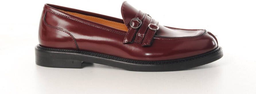 MAURY DAMES LOAFER SAMURAI GEPOLLIERD LEDER BORDO