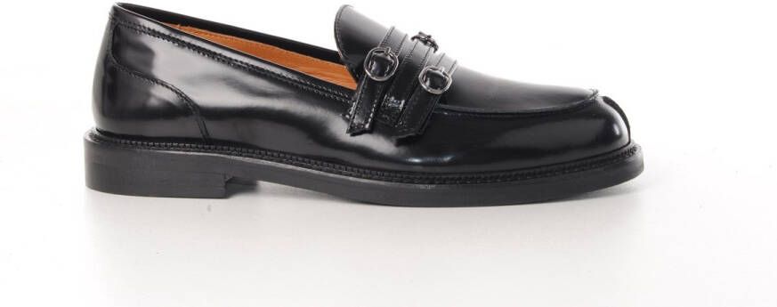 MAURY Dames loafer Samurai gepollierd leder zwart