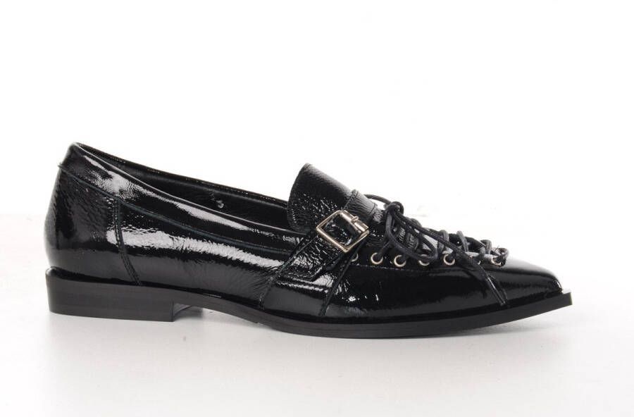 MAURY dames loafer Tamacti lakleder zwart