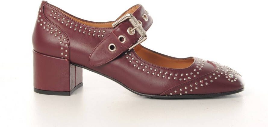 MAURY dames mary jane pump Semperfi leder bordo