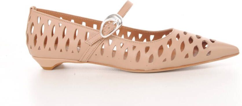 MAURY dames pump Chloe camel eder gelasered