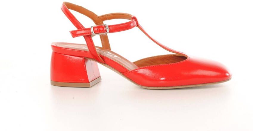 MAURY dames pump Katalya rood leder