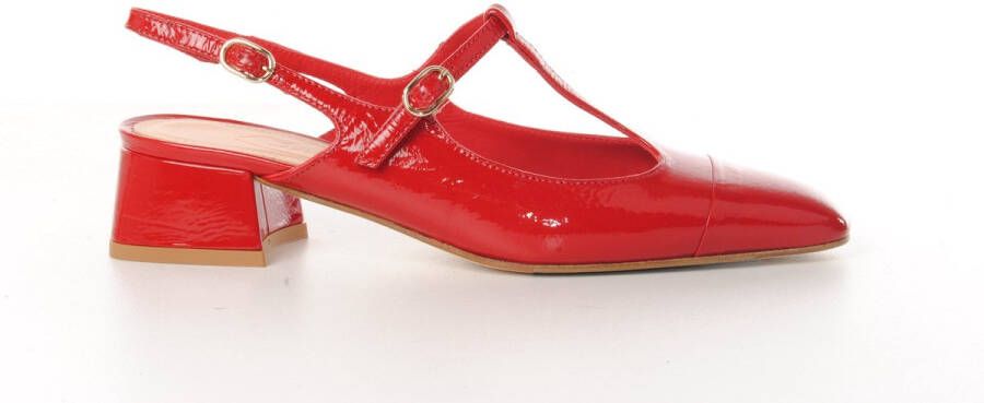MAURY dames pump Mathilda lakleder rood