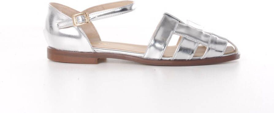 MAURY dames sandaal holapola metallic zilver