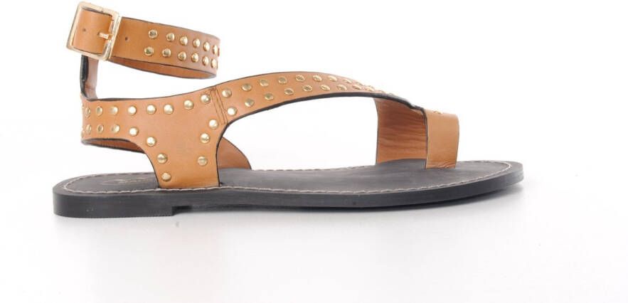 MAURY dames sandaal Matado naturel leder met studs