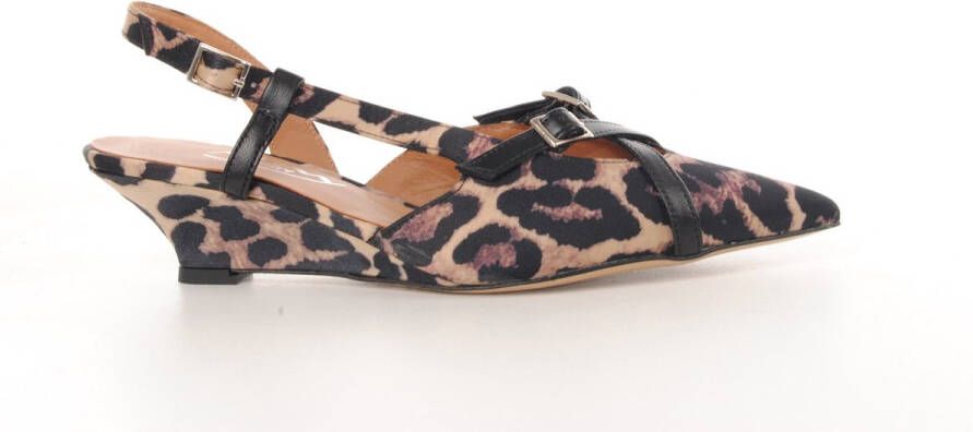MAURY dames slingback Betty leopard print