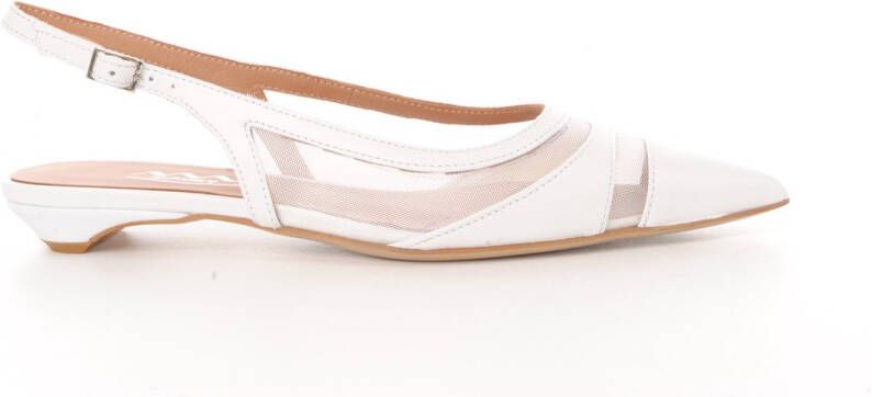 MAURY dames slingback Jumelle wit leder