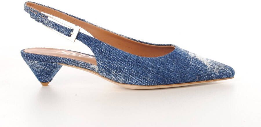 MAURY dames slingback Victoria jeans blauw
