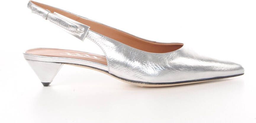 MAURY dames slingback Victoria zilver leder
