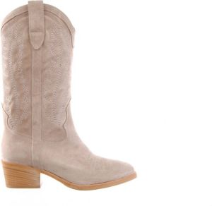 MAURY dames westernlaars taupe