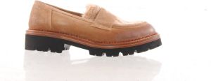 MAURY damesmocassin camel