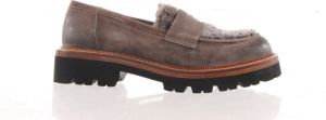 MAURY damesmocassin taupe