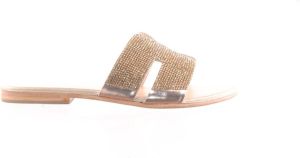 MAURY damesslipper strass goud
